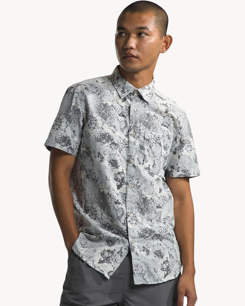 Рубашка TNF S/S Baytrail Pattern Shirt (Мужской; S; HighRiseGrey MossCamoPrint)